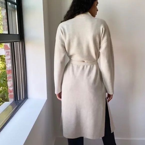 Aritzia Wilfred Belize Cardigan in Heather Birch in Sz M - Picture 3 of 9